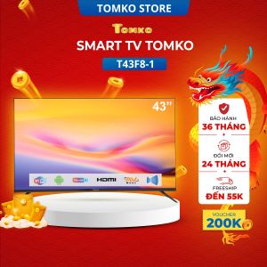 Smart Tivi TOMKO màn hình kích thước 43 inch FHD Tomko T43F8-1 bảo hành 24 tháng - chính hãng TOMKO