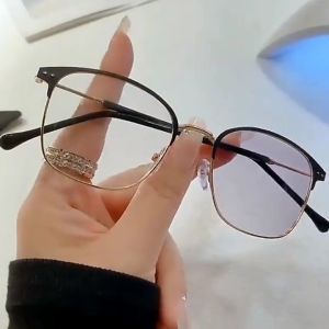 Kacamata Photocromic Bingkai Persegi Gaya Elegan & Anti Radiasi