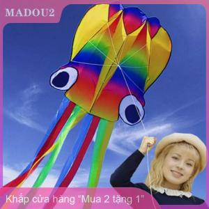 [COD] MADOU2 1 Bộ diều mềm khổng lồ cho người lớn đồ chơi ngoài trời màu cầu vồng 3D bạch tuộc diều mềm 4M diều khổng lồ với dòng lốp 100m