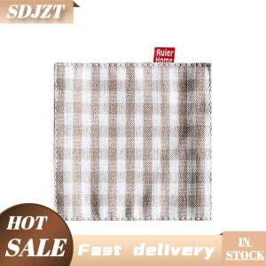 SDJZT 1 5 cái vải Coaster trà khăn đôi vải placemat tinh khiết bông cách nhiệt Pad Mug Pad nhà bếp Bảng trang trí nội thất