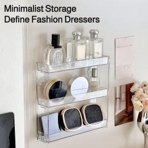 Wall Mounted Shelf No-punch Thickening Wall Shelf High Strength Hand-do Cosmetics Smooth and Non-irritating