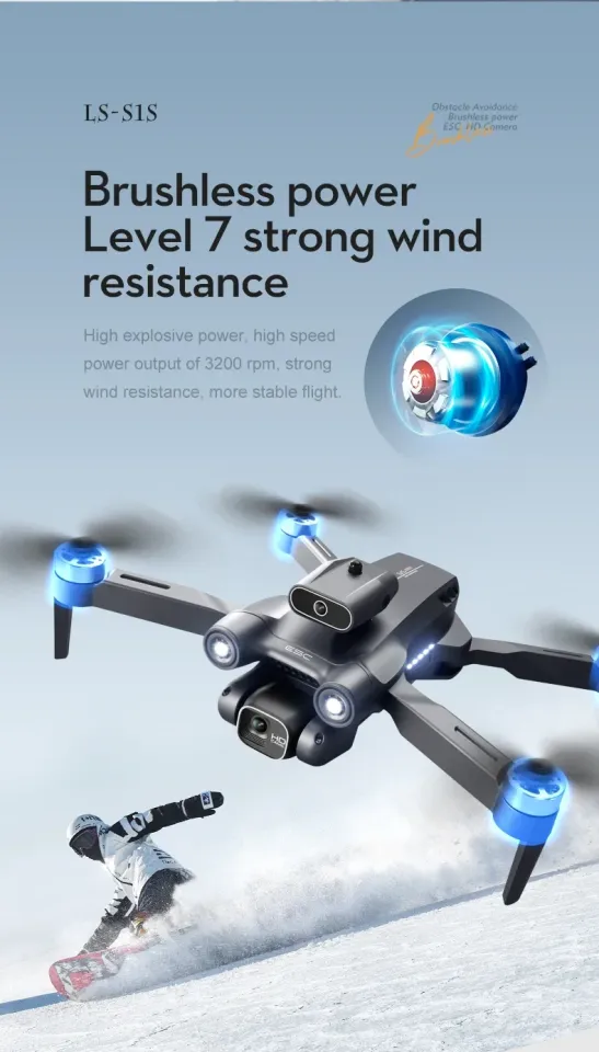 S1S Mini Drone Brushless Motor Dron Dual Camera HD 8K Drone WiFi