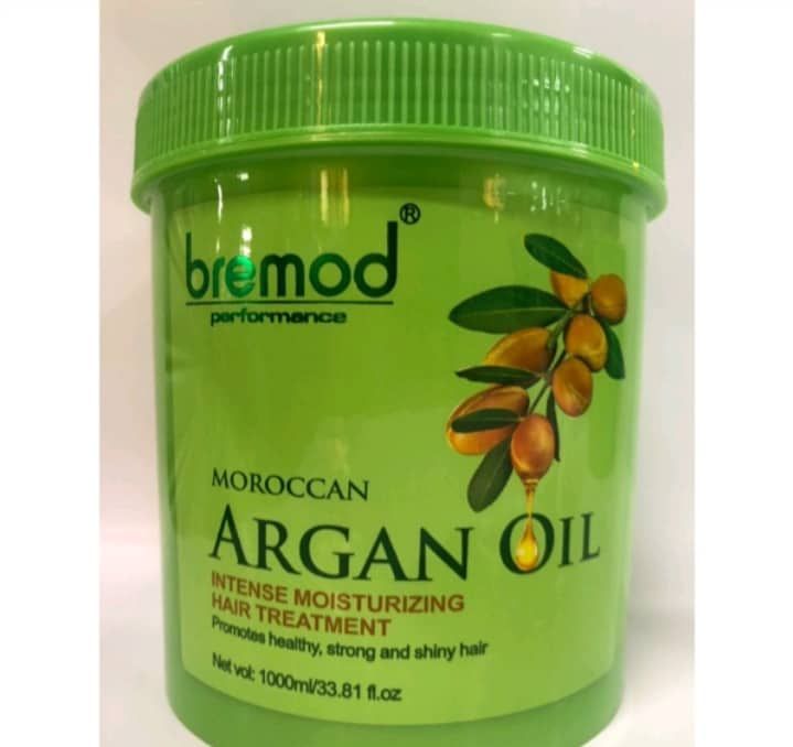 Bremod Moroccan Argan Oil Treatment 1000ml Soften Repair Frizzy Dry