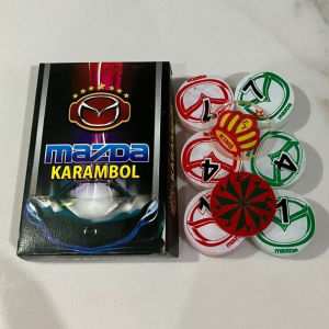 Biji Karambol Biasa Tebal 5 mm Motif Mazda / Random | Koin Krambol Satu Lapis Original | Keping Kerambol 5mm | Coin Carambol Carrom Games