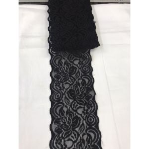 ลูกไม้แต่งเสื้อ ลูกไม้ยืด ลูกไม้ลายดอก ลูกไม้ลายดอกกุหลาบ ลูกไม้ตกแต่ง ลูกไม้ กว้าง 3.5 นิ้ว หน่วยขายเป็นเมตร