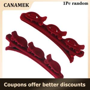 【 CANAMEK 】 Flocked Bangs Hair Clip Headwear Women Cute Barrettes Hairgrip Braided Hairpins Hair Accessories