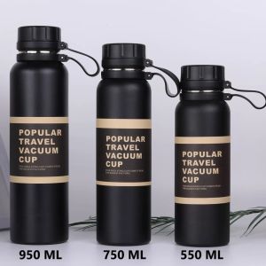 TUMBLER TERMOS POPULAR TRAVEL VACUUM CUP 550 ML PORTABLE VACUUM INSULATED BOTTLE HOT & COOL STAINLESS STEEL 304 / BOTOL MINUM SPORT OLAHRAGA / COFFEE TUMBLER / TERMOS TAHAN PANAS & DINGIN