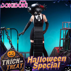 【Partial Ready For Ship】Rezee Demon Cosplay Props Anime DokiDoki Women Black Gloves Vest Apron Device Devil Props Halloween2026