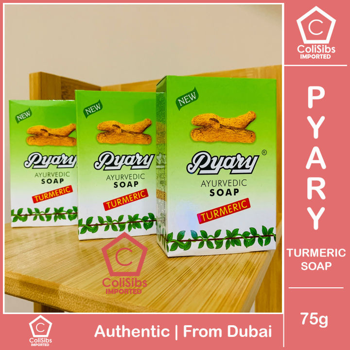 Pyary Turmeric Ayurvedic Soap 75g From India Whitening Soap Acne