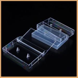 Bopin 1 cái hộp Băng Cassette hộp đựng trong suốt Hộp Băng trống ghi âm từ tính hộp chống bụi