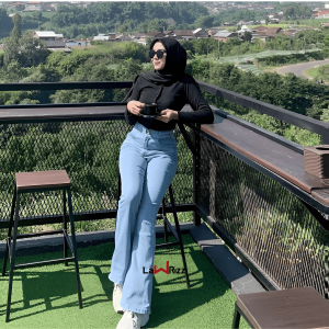 Highwaist Jeans Streach Wanita Cutbray || Korean Style Straight Loose Cutbray Wanita Premium