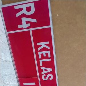 Custom Nama Ruangan Akrilik Sliding