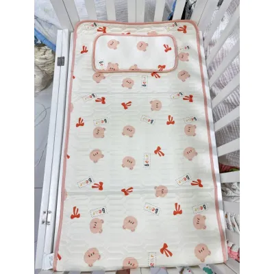 CHIẾU ĐIỀU HÒA CAO CẤP KILUTA CAO SU NON TẶNG KÈM GỐI HỌA TIẾT CỰC XINH MẪU MỚI ƞhất DÀNH CHO BÉ KÍCH THƯỚC 60X120CM