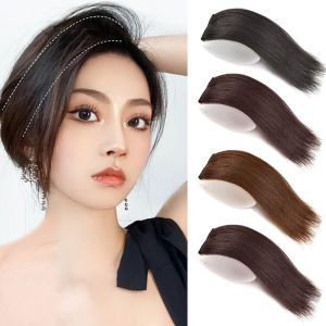 Short Straight Pad Hair Pieces Synthetic Long Straight Clip In Hair Extensions Increase Hair
