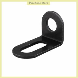 [PureZone] 10pcs Metal Corner Braces Brackets Right Angle L Shape Brace Bracket Black