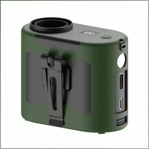 พัดลมพกพา พอร์ตชาร์จ usb เอวแบบพกพา แบตเตอรี่ความจุขนาดใหญ่ อายุการใช้งานแบตเตอรี่ยาวนาน แสงฉุกเฉิน