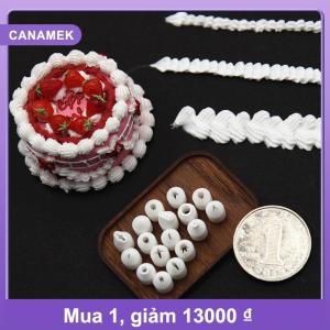 【CANAMEK】 Mô Phỏng Kem Đất Trang Trí Miệng Tự Làm Thu Nhỏ Bánh Công Cụ Đất Sét Thực Phẩm Chơi