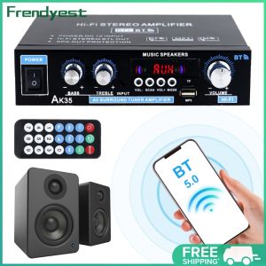 COD [Free Shipping] High-Performance Bluetooth Home Audio Amplifier Two-Channel Stereo Receiver with LED Display