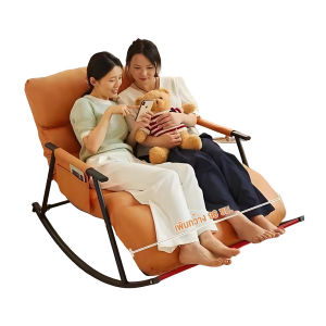 เก้าอี้โยกโซฟาสำหรับสองคน สไตล์มินิมอล ใช้ในบ้านได้ทั้งห้องนั่งเล่น ห้องนอน หรือระเบียง เหมาะสำหรับพักผ่อน นั่ง นอน หรือเอนตัวได้