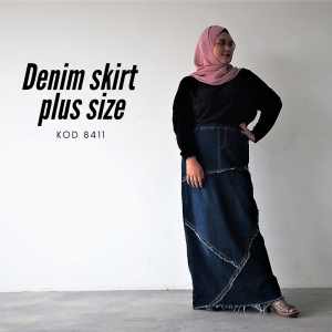 Plus Size denim Skirt 2XL to 4XL