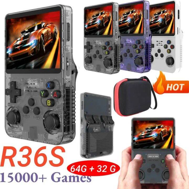 R36S Retro Handheld Video Console 3.5 Inch IPS Screen Classic Players ...