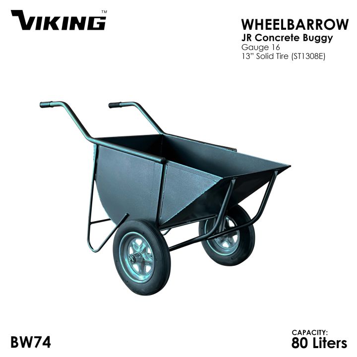 VIKING CONCRETE BUGGY 16ga Wheelbarrow Extra HeavyDuty Fully Welded