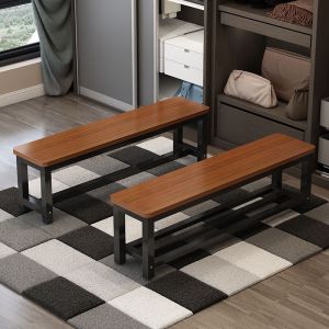 Bench Home Dining Table Long Chair Living Room Solid Wood Shoe Stool Multilayer shelf lrs001.sg