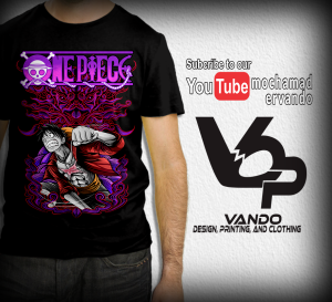 KAOS T-SHIRT ANIME ONE PIECE MONKEY D. LUFFY | HITAM | ONE PIECE SERIES