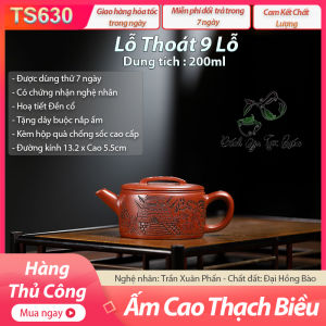 Ấm Hán Ngoã - Đại Hồng Bào -Trần Xuân Phấn - 200ml - 9 Lỗ [ ấm trà ]