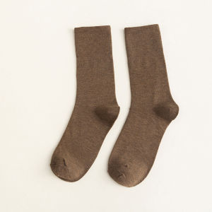 ถุงเท้าผู้หญิง ถุงเท้าข้อกลาง ถุงเท้าสีพื้น เนื้อผ้านุ่ม ข้อสั้นใส่สบาย ถุงเท้าแฟชั่น ใส่เล่นกีฬาหรือใส่ในชวิตประจำวัน