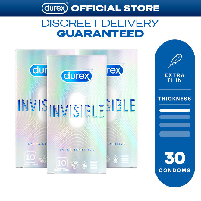 Durex Invisible Extra Thin Extra Sensitive Lubricated Condoms 10s (Set of 30 Condoms) | Lazada PH Durex Invisible Extra Thin Extra Sensitive Lubricated Condoms 10s (Set of 30 Condoms) | Lazada PH
