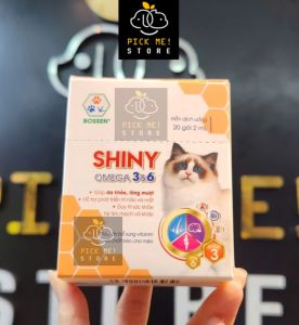 BOSSEN - (Dầu Cá cho MÈO) SHINY for Cat Bổ sung Vitamin Omega 3 và Acid béo Thiết Yếu cho Mèo