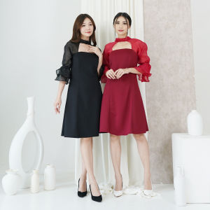 Dress Mini Dress Organza Annete/Dress Wanita/Murah/Premium