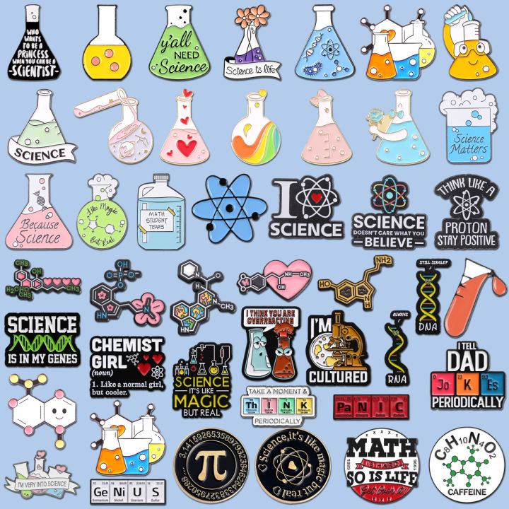 Science Is Real Enamel Pin Cute Math Chemical Molecular Structure ...