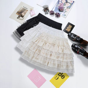 COD French lace cake skirt ballet elastic waist bow anti-light puffy skirt 96922026 new product