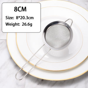 TIDY Kitchen Stainless Steel Mesh Spoon Sifter Sieve Filter With Long Handle Kitchenware Cooking Skimmer Strainer