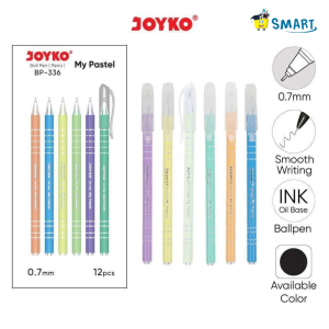(1PAK ISI 12PCS)JOYKO BALLPOINT MY PASTEL BP-336