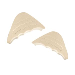 Anti friction and sweat absorbing semi foam insole with strong anti slip grip and long-lasting comfort with lifting and toe protection functions perfect for womens offices parties and travel Non slip cushioning pad