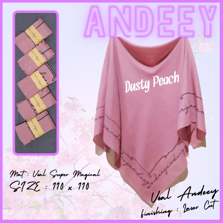 Voal Andeey] JILBAB SEGIEMPAT || MOTIF POLOS VOAL SUBLIME PREMIUM