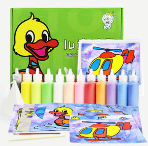 Sét 12 Tranh Cát Dày Đẹp 12 Lọ Màu Cát Dành Cho Bé - An Toàn Cho Bé Phát Triển Trí Tuệ