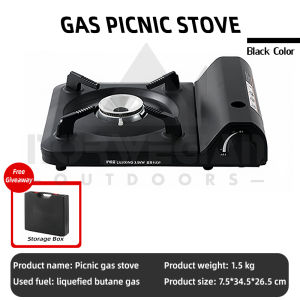 Outdoor camping picnic stove windproof fire boiler ultra-thin cassette stove portable household mini gas