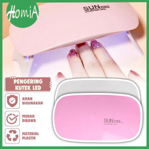 Nail Polish Dryer Art SUN Mini UV Led / Lampu Pengering Kutek Gel Warna Glitter Extention Portable / Mesin Fototerapi Manicure Pedicure / Alat Perawatan Cat Kuku Kaki Tangan Sinar Ultraviolet Smart LED - HOMIA