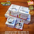[ MIO PIN 15 ] PISTON KIT ITI MIO SPORTY XB JENONG READY OS 53,75MM/ 54,5MM/ 54,75MM/55MM/ 55,25MM/ 55,50MM. 