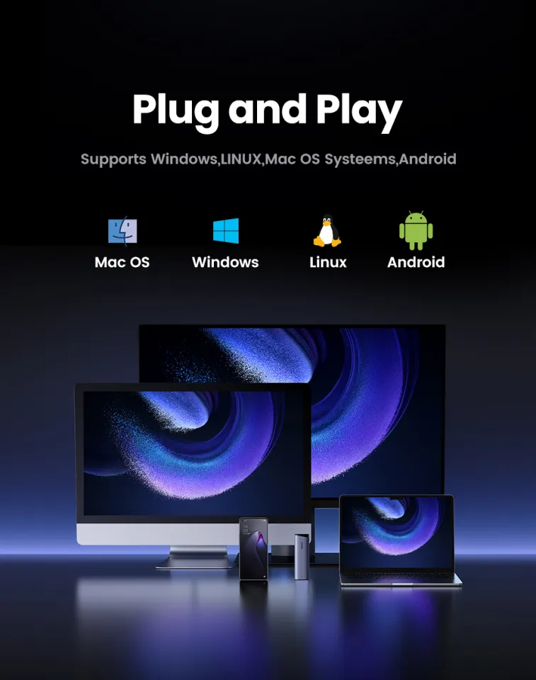 UGREEN 10Gbps Dual Protocol M.2 NVME and SATA SSD Case USB3.2 Gen2 Compatible with M.2 M-Key(NVME)/M&B-Key(SATA) Model: 15813