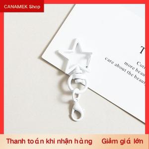 CS 10pcs kim loại đầy màu sắc ngôi sao năm cánh Keychain Keyring Hooks với tôm hùm Clasp cho Diy Craft đồ trang sức làm Keychain Nguồn cung cấp