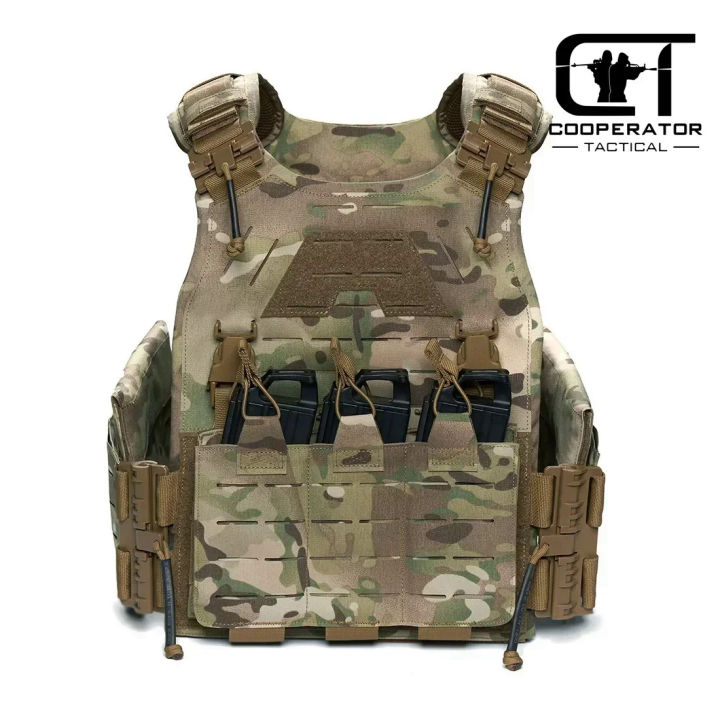 Tactical 500D Military Plate Carrier Vest Cutting Molle Gear Equipment ...