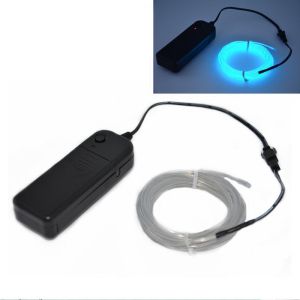 Halloween 5M El Strip Wire Flexible LED With Battery-Powered Controller Neon Light Flexible Tube Wire For Costume Car Light Party Halloween Decoration