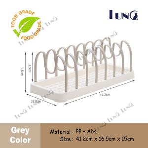 PP material U-shaped Household Detachable Dish Rack Multifunctional Drawer Adjustable Dish Rack Plates Holder