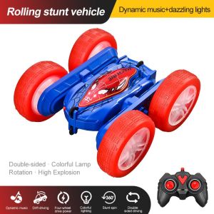 Mainan Anak Laki Laki RC Spider Stunt Car Mobil Remote Control