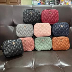 TAS SELEMPANG WANITA 2IN1 HANDBAG POUCH KULIT BAHAN TEBAL MOTIF DAUN
